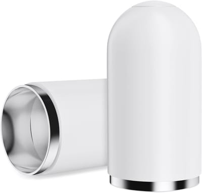 Magnetische vervangcaps voor Apple Pencil, set van 2, beschermende accessoires voor 1e generatie, wit