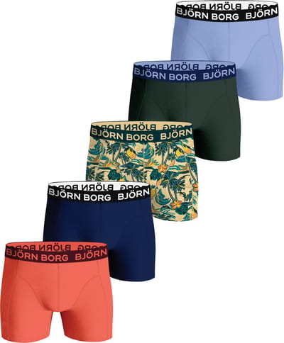 Bjorn Borg 5-Pack jongens boxershorts - Core shorts - Zwarte katoenen jongens onderbroeken - 128