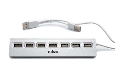 USB Hub Nilox NXHU7ALU2 Grey