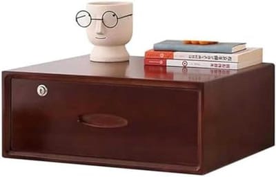 Houten Bureau Organizer - Opbergkast Bureau - Bureau Organiseren - Afsluitbare Lades - 1 2 of 3 Lades - Bruin