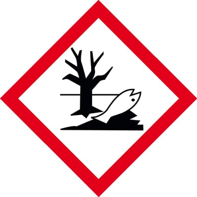 GHS09 milieugevaarlijke stoffen sticker 100 x 100 mm