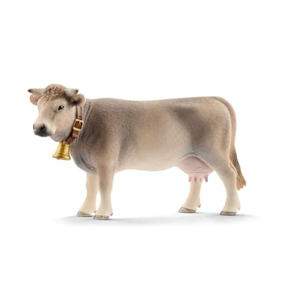Schleich Farm World Braunvieh koe speelgoedfiguur - realistisch en gedetailleerd.