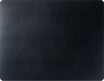 Skinnatur Onderzetters Set van 6 – 13x10 cm – Zwart (Charcoal) – Gerecycleerd Leer & Natuurrubber – Glasonderzetters voor Tafeldecoratie