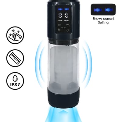 Pumped UltraLift - Automatische Waterproof Masturbator Pump - Gun Metal