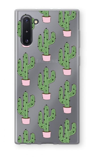 Case Company® - Hoesje geschikt voor Samsung Galaxy Note 10 hoesje - Cactus Lover - Soft Cover Telefoonhoesje - Bescherming aan alle Kanten en Schermrand