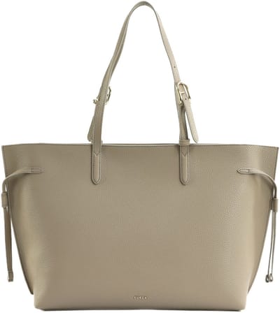 FURLA Leren schoudertas shopper Ava Tote With Zip Linen + Urban Gray int. Taupe
