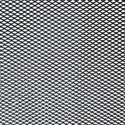Auto Grill Gaasplaat Zwart Gelakt Aluminiumlegering Grill Gaasrol Automotive Grill Inzetstuk Bumper Ruitvormig Gat Zwart zwart