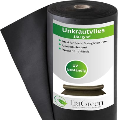 Onkruiddoek Tuin - Worteldoek Mulchfolie - Onkruid Vrij Houden - UV-Gestabiliseerd Waterdoorlatend - 1.6 x 1 m