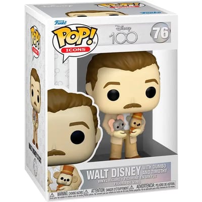 Funko Pop! Disney 100 - Walt Disney and Dumbo & Timothy Plush #76