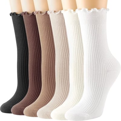 Dailygoody - Ruffle Frilly Sokken - Zachte Katoen - Ademend Comfort