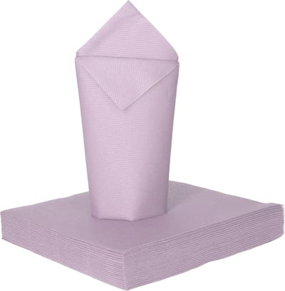 Givi Italia Feest servetten - 16x - lavendel paars - 3 laags - 33x33cm - feest/verjaardag servetten