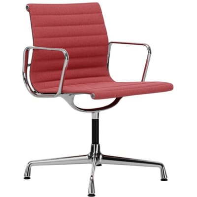 Vitra - Aluminium Chair - EA 104 - verchroomd - Hopsak - pink/poppy red - rood