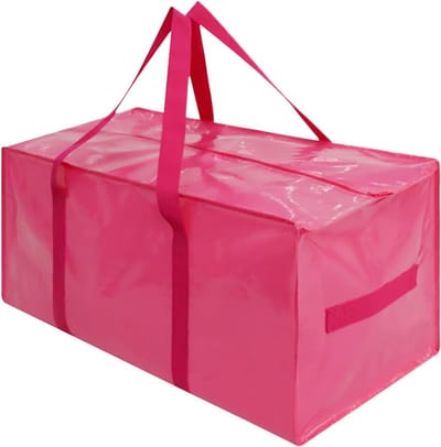 Verpakkingszakken Organizer - Lakenzakken Kledingopslag - Ruimtebesparend Opbergen - Waterdicht Met Handgrepen - 73.5 x 33 x 36 cm - Roze