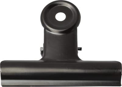 LPC Papierklem Bulldog clip - zwart - 75 mm -10 stuks