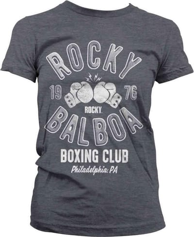 Rocky Dames Tshirt -S- Balboa Boxing Club Grijs
