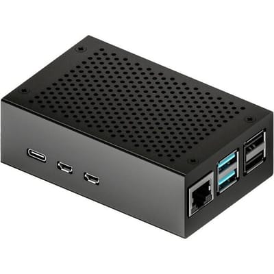 Joy-it RB-AlucaseP5-01B SBC-behuizing Raspberry Pi® Aluminium Zwart