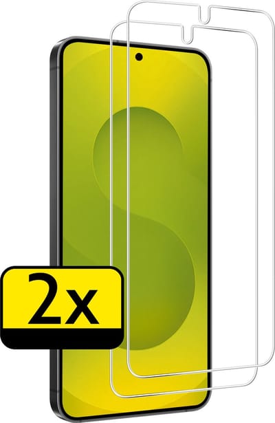 Screenprotector - Geschikt voor Samsung Galaxy S25 - 2 Stuks - Extra Sterk - Beschermglas - Gehard Glas - Tempered Glass - Screen Protector