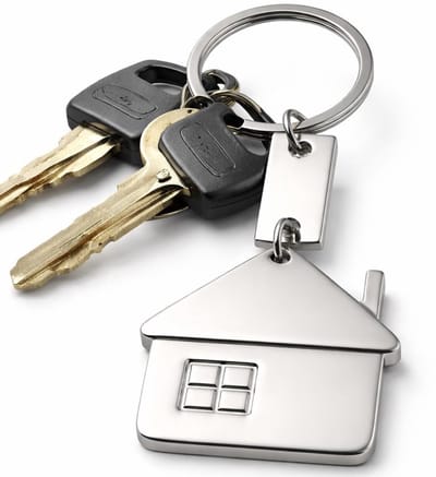 Sleutelhanger Huis I Sleutelhanger Met Huisje I Housewarming Cadeau I Huisje Sleutelhanger I Zilver