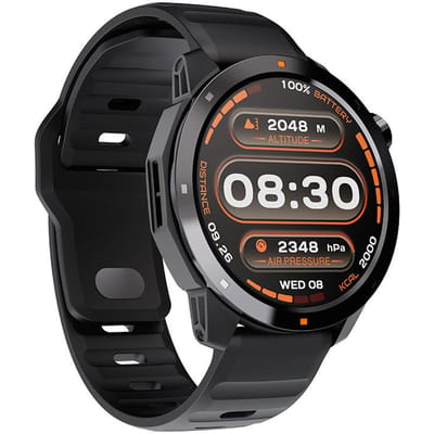 GPS Sport Smartwatch Draadloos Praten Horloge Kompas Hoogtemeter Barometer Smartwatch zwart