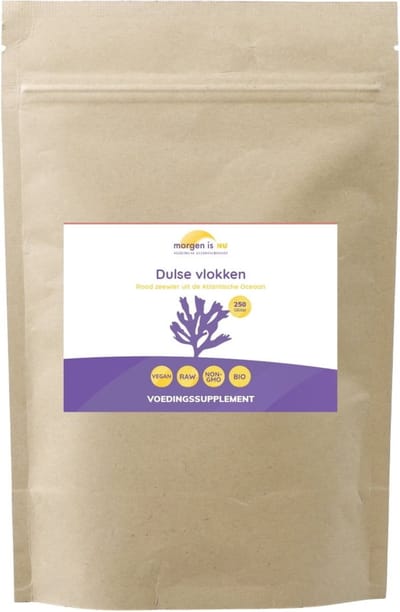 Bio Dulse Vlokken 250 gram - Morgen is Nu