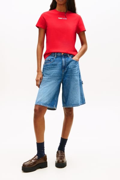 Tommy Hilfiger Tjw Regular Essential T-shirt Red Alert Taglia: S | Maglie Sportivi Outlet | Donna | Rosso