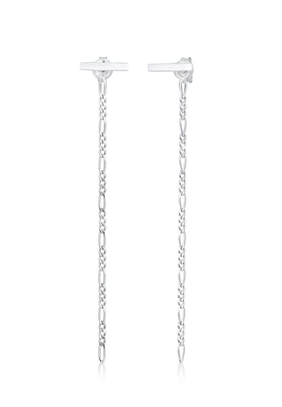 Elli - Oorbellen - Dames Figaro Ketting Basic Geo Look Trend Blogger in 925 Sterling Zilver Verguld - Dames