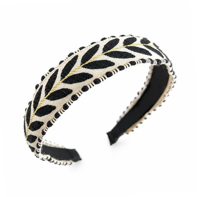 Retro Ibiza Haarband - Zwart | Diadeem | Polyester | Fashion Favorite