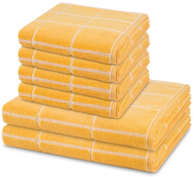 Ross Sonstiges 4 X handdoek 2 X douchehanddoek - in set 6 pack Sensual Skin Karo