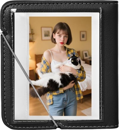 Vintage Fotoalbum en Scrapbook voor Mini Film van 3.5 x 4.2 Inch, 28 Pocket PU Lederen Opberg Organizer voor Instant Camera en Retro Kpop Fotokaarten
