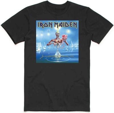 Iron Maiden - Seventh Son Box Heren T-shirt - S - Zwart