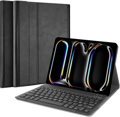 Just in Case tablet Hoes met Toetsenbord geschikt voor iPad Pro 11 (2020) - AZERTY Bluetooth Keyboard Case - Zwart