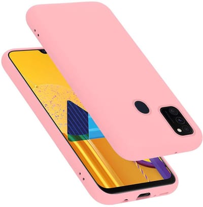 Cadorabo Hoesje geschikt voor Samsung Galaxy M21 / M30s in LIQUID ROZE - Beschermhoes gemaakt van flexibel TPU silicone Case Cover