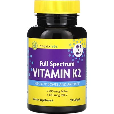 InnovixLabs, Vitamine K2 Spectre Complet, 90 Gélules Molles