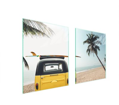 TMK ArtDeko - Serie - Glass Beschermplaat voor Fornuis - 85x52 cm - Getemperd Glas