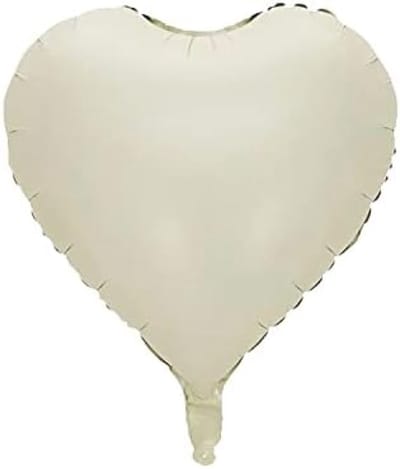 Set van 20 hartballonnen in romantische crèmekleur