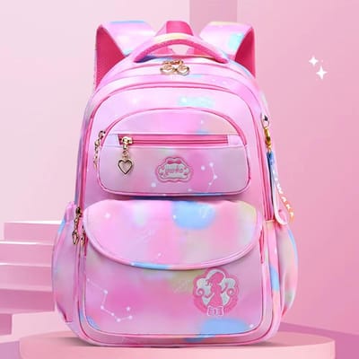 Trendy Gradient Roze Waterdichte Rugzak - Nieuwe Collectie Grote Capaciteit Leuke Tiener Schooltas voor Meisjes Reizen-LZT