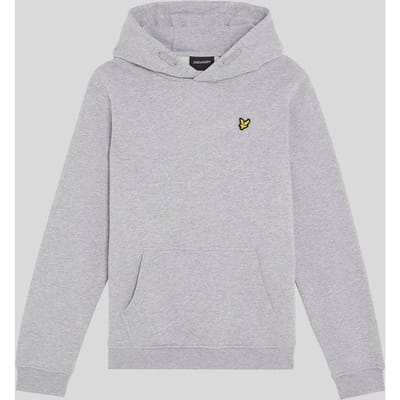 Lyle & Scott Loopback katoenen hoodie voor jongens - grijs