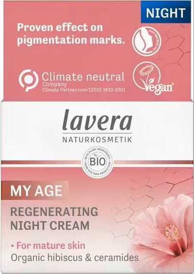 Lavera My age night cream regeneration Duitstalig bio 50 Milliliter
