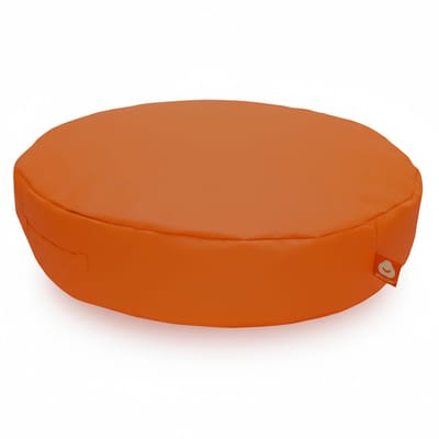Whoober ronde zitzak Ibiza M outdoor donker oranje - Wasbaar - Voor binnen en buiten
