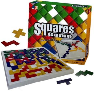 Squares Game - strategisch breinbreker 2-4 spelers mind games TETRIS Blokus Blokit