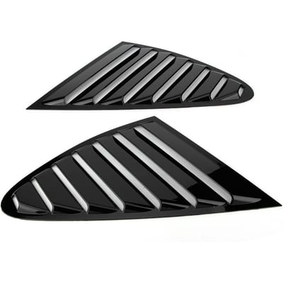Voertuigmodificatie Raamluik Helder Zwart Zijraam Scoop Cover Trim voor A7 2009 2018 gray