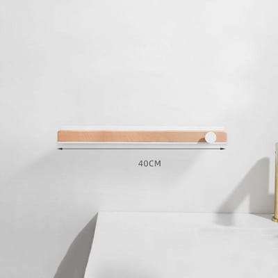 Witte Aluminium Badkamerplank Massief Hout Douche Opbergplank Wandmontage Toilet Douche Houder Rek Badkameraccessoires