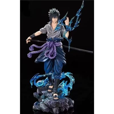Anime Naruto Figuur Naruto Uzumaki Uchiha Sasuke PVC Actiefiguur Standbeeld Verzameling Model Pop Perfect Speelgoed Perfect Cadeau blue