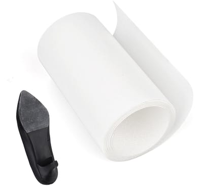 Dailygoods- Schoenbeschermer Transparant - Antislip Rubber - 12,7x100cm - Bescherming voor Schoenen - 1 Rol - Geschikt voor 8 Paar Schoenen - Zoolbeschermer