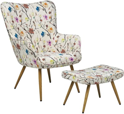 VEJLE II - Chesterfield fauteuil - Gebroken wit