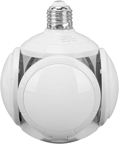 Opvouwbare LED Plafondlamp Voetbal Design - 40W Hoog Vermogen - Richtbaar Licht - E27 Fitting