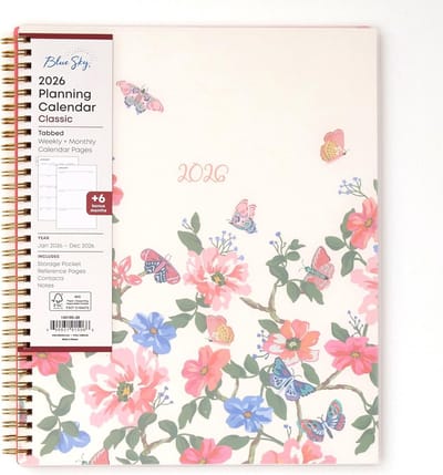 Wekelijkse en Maandelijkse Planner 2026 - Groot Formaat (8,5 x 11 inch) - Flexibele Hoes