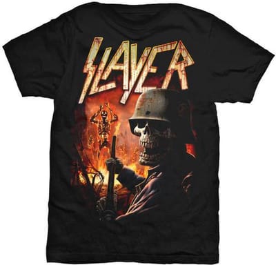 Slayer Torch Mens Black T Shirt: Small