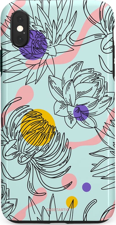 Casetastic Hoesje Geschikt voor Apple iPhone Xs Max - Stijlvolle Beschermende Duo-layer Case - Wildschets