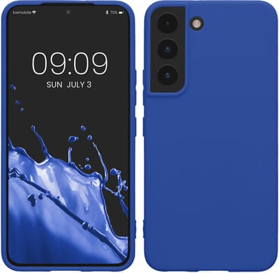 kwmobile telefoonhoesje geschikt voor Samsung Galaxy S22 - Hoesje voor smartphone - Back cover in Baltisch blauw
